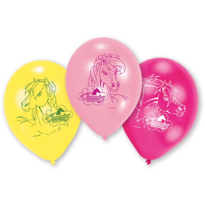 6 balloons wonderful horse world