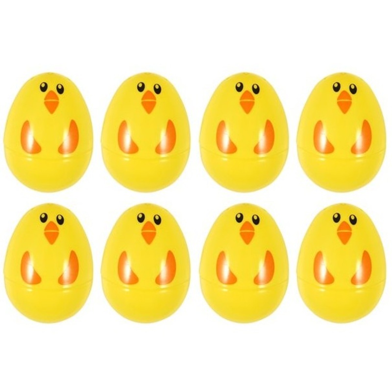8 fillable Easter chicks 6cm