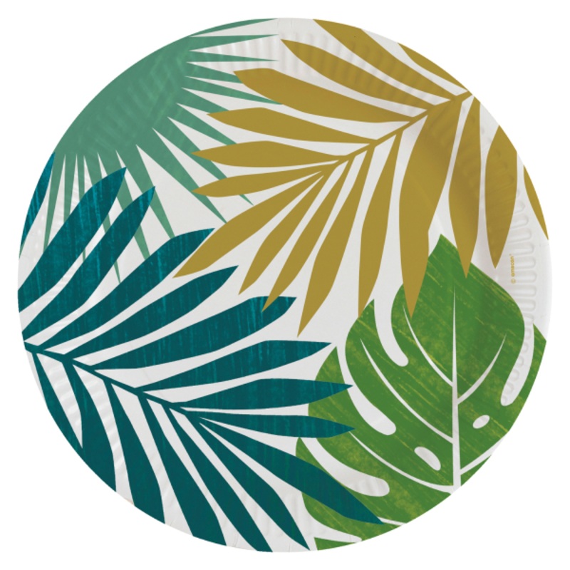 8 paper plates Jungle Fever 23cm