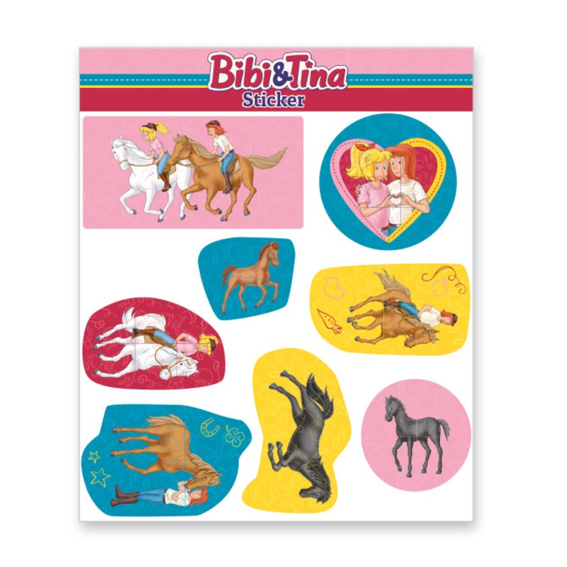 Bibi and Tina sticker sheet