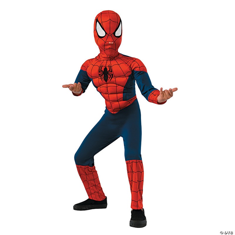Boy’s Deluxe Muscle Chest Spider-Man Halloween Costume