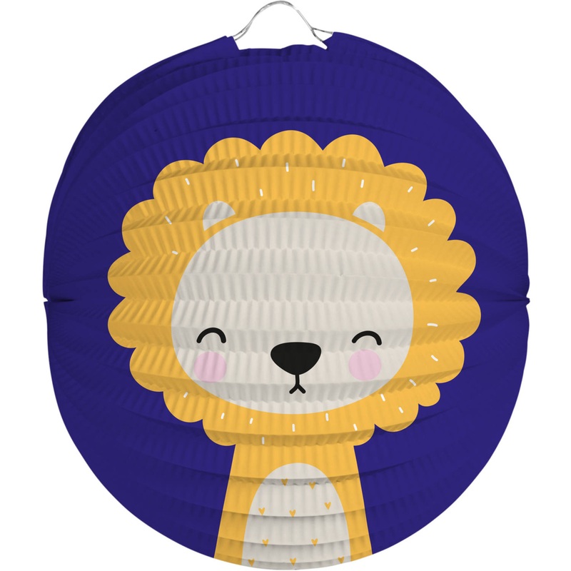 Happy Lion Lantern 22cm