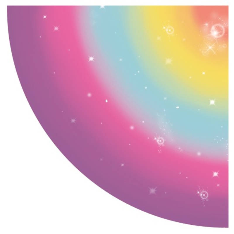 12 Unicorn Dreams napkins round 32cm
