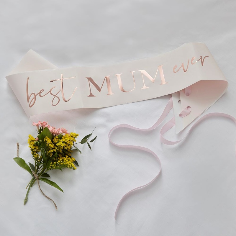 Best Mother Sash Rose Gold