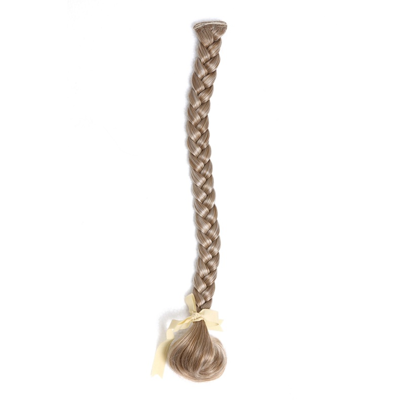 Braided Plait Hairpiece plaited Clip-in Extension long blonde platinum mix SA101