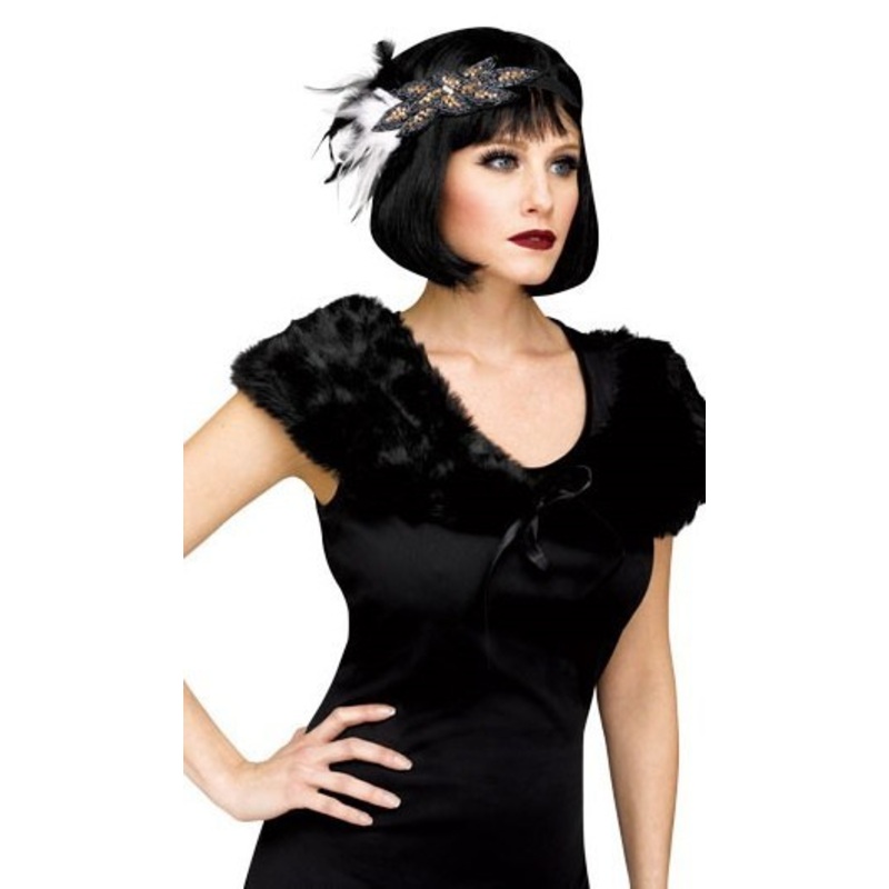 1920’s Flapper Stole – Black