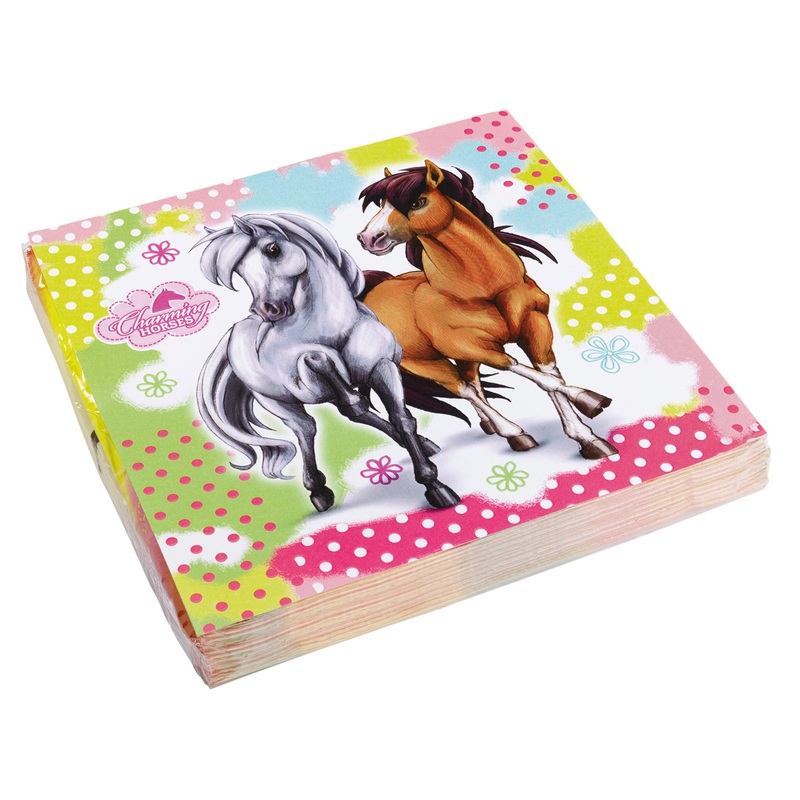 20 equestrian party napkins