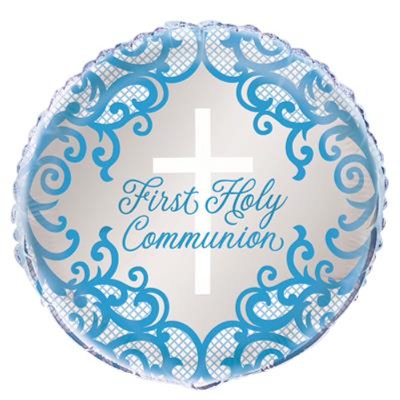 Blue First Holy Communion Balloon – 18