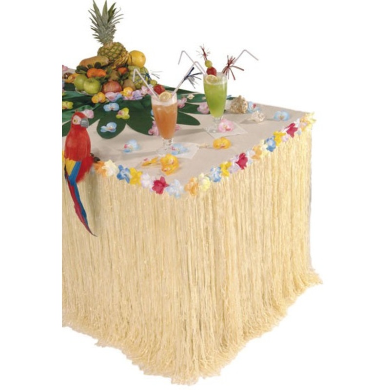 Colourful Hawaiian Table Skirt 2.75m x 75cm