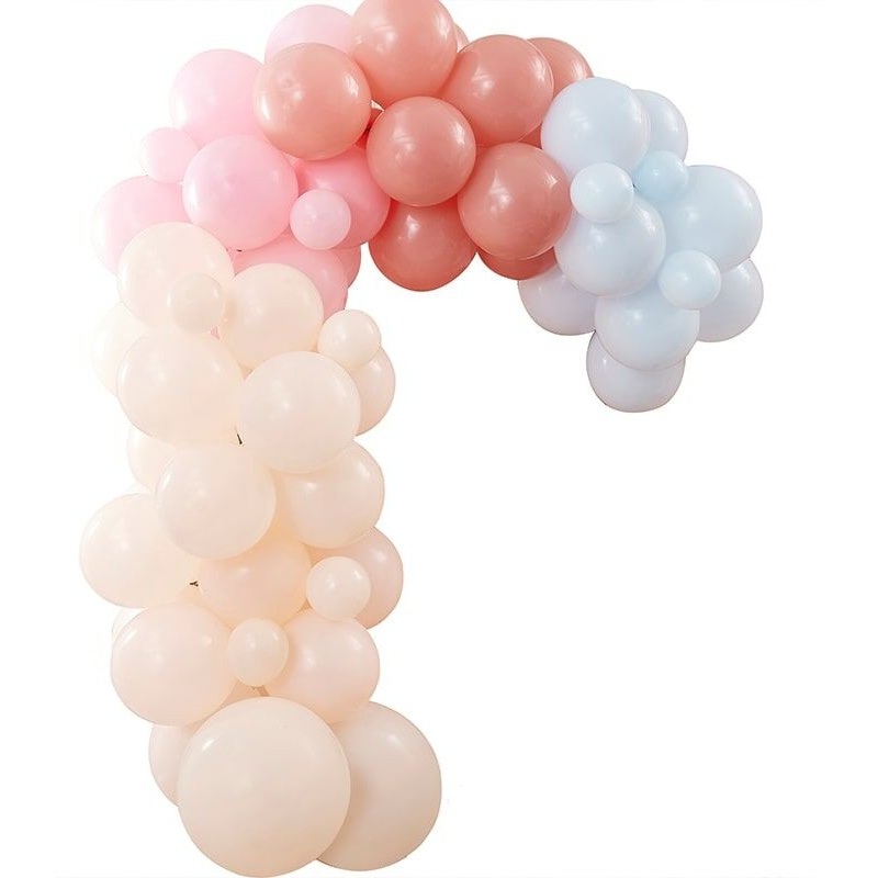 Pastel balloon garland Happy Day