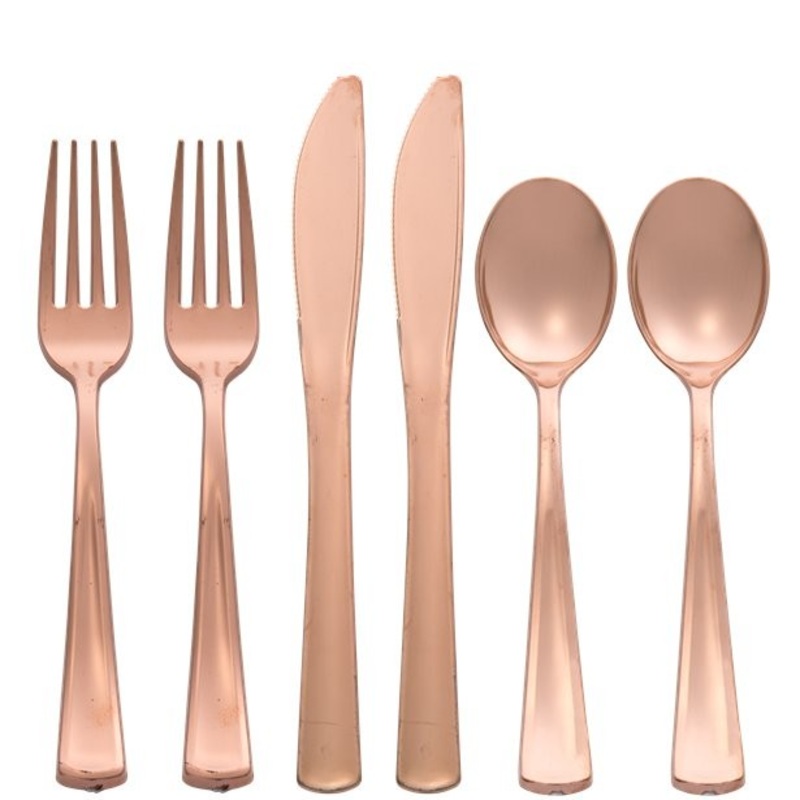 Rose gold cutlery set Basel 32 pieces