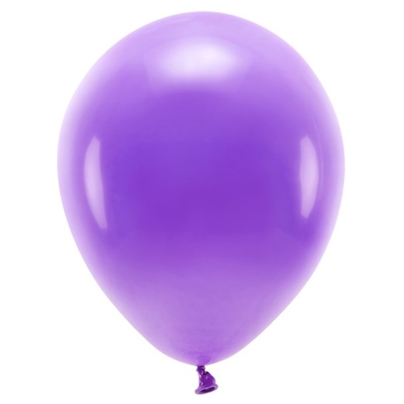 10 eco pastel balloons violet 26cm