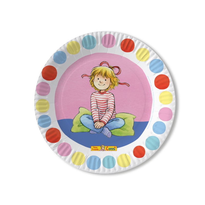 8 My friend Conni paper plates 23cm