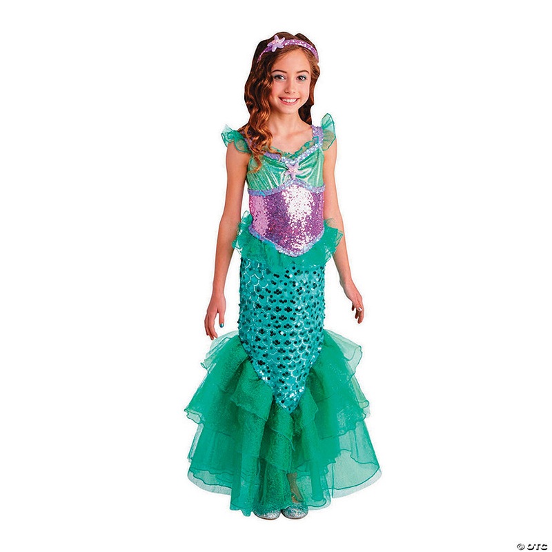 Girl’s Blue Sea Mermaid Costume