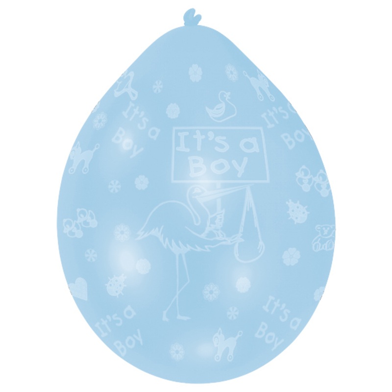 10 balloons Its a Boy light blue