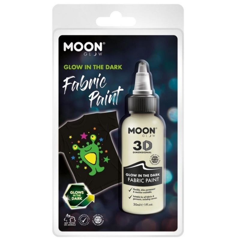 3D fabric paint noctilucent white 30ml