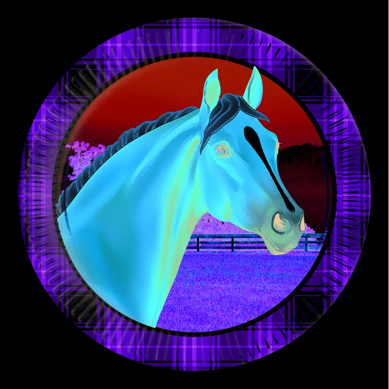 8 Horse Life paper plates 20cm