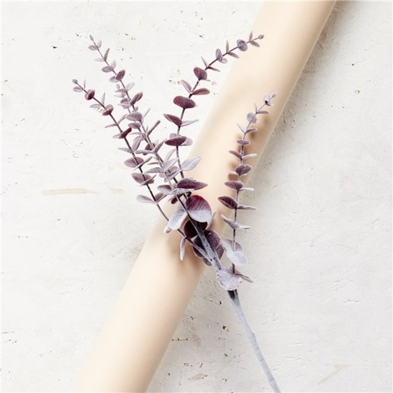 Purple eucalyptus bouquet artificial flower 74cm