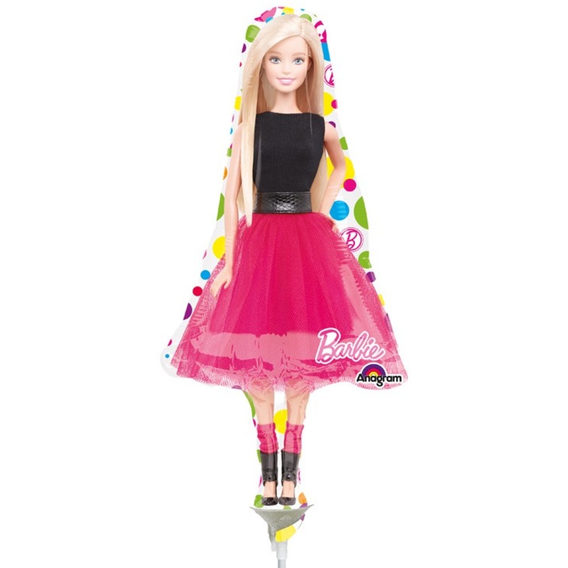 Stick balloon Barbie figure