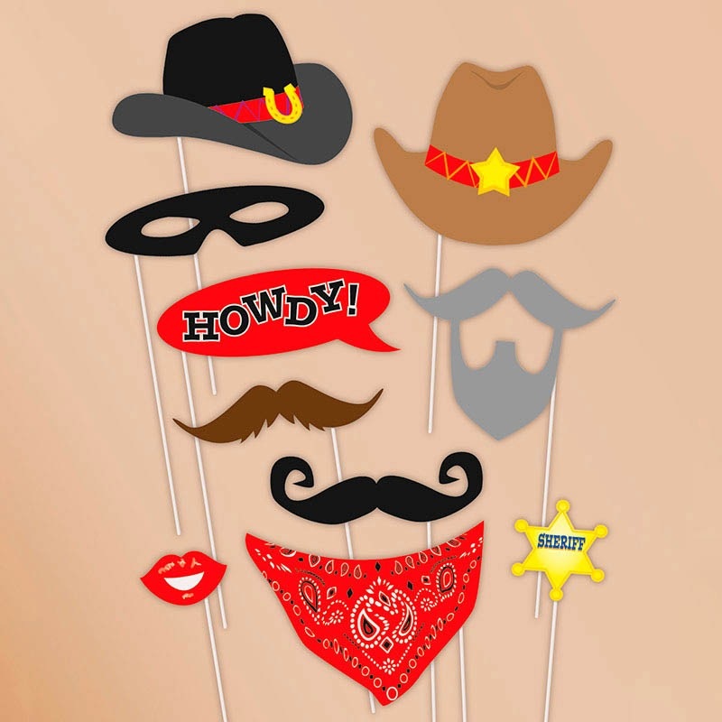 Wild West Photo Props 10 Pieces