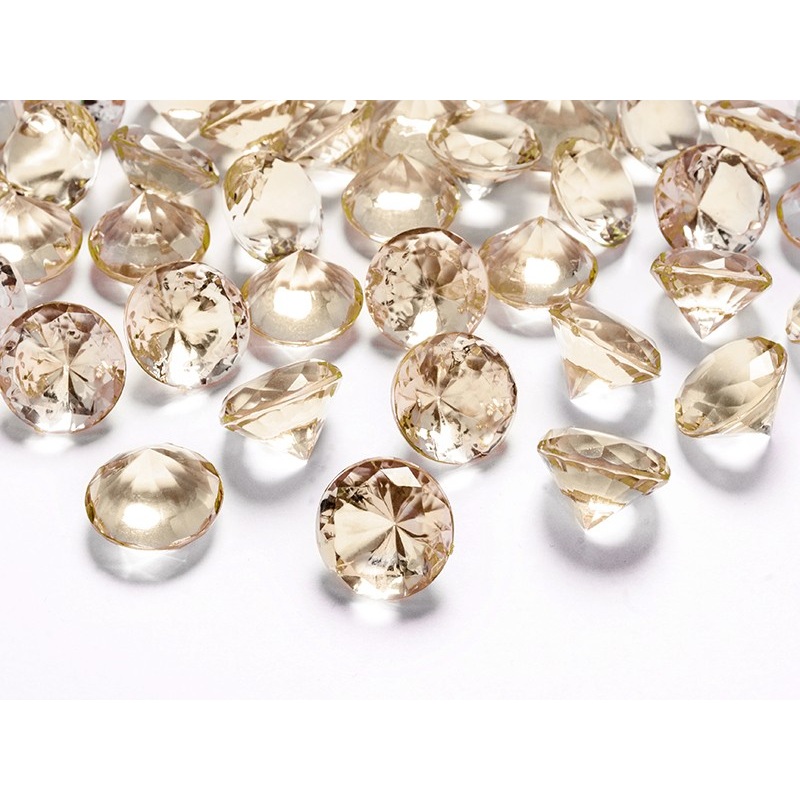 10 scattered diamonds gold 2cm