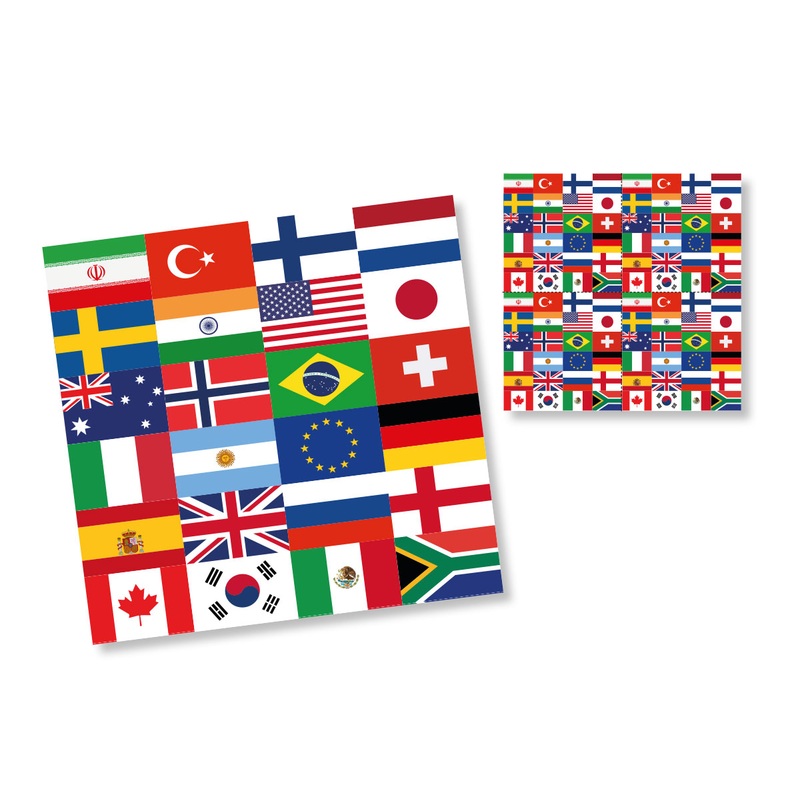 20 country party napkins 33cm