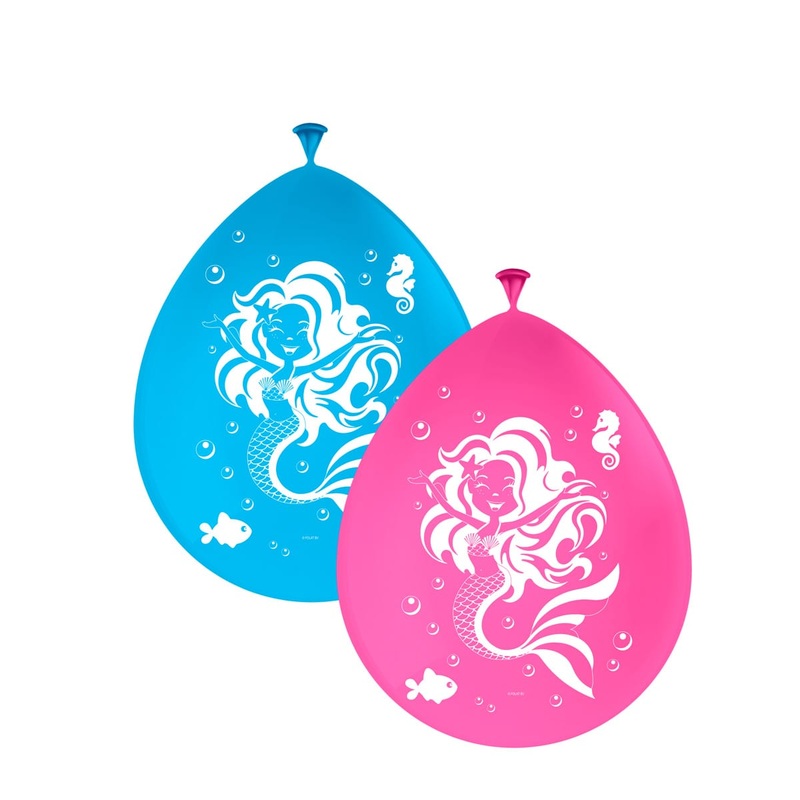 8 balloons cute mermaid 30cm