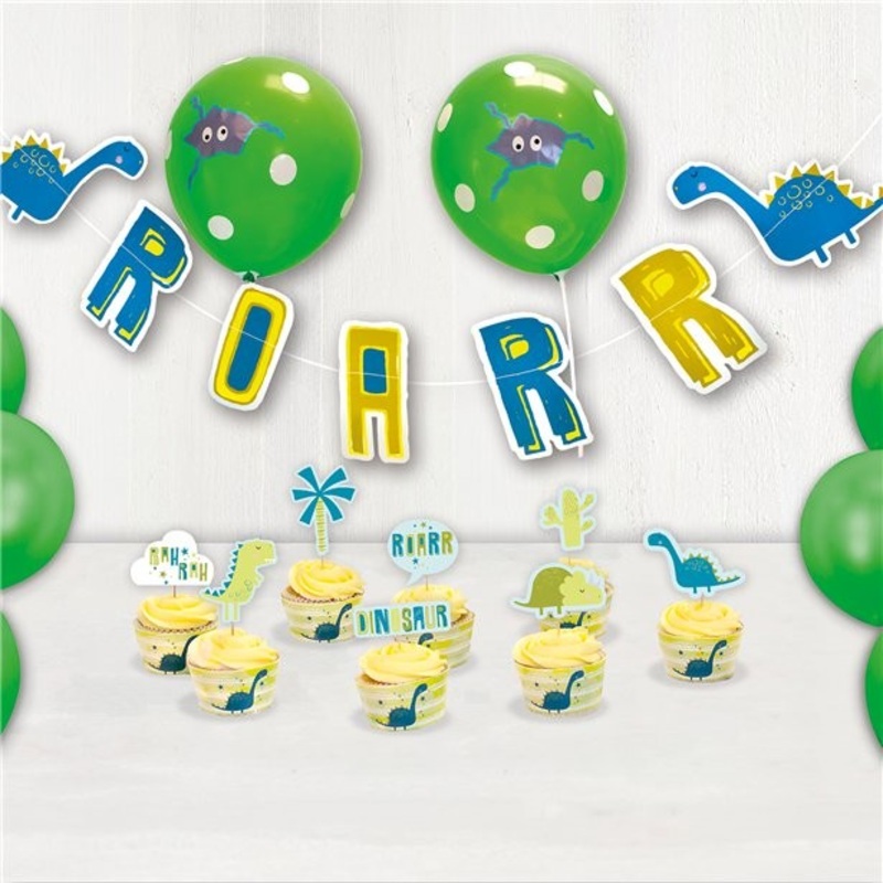 Dinoparty decoration set 25 pieces
