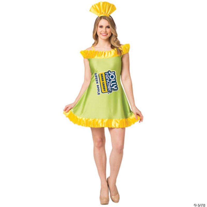 Jolly Rancher Costume Green Apple – Adult Small/Medium