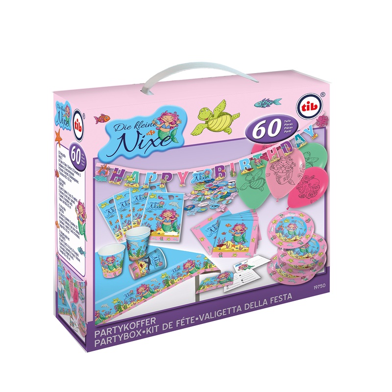 Little mermaid party case 60 pieces