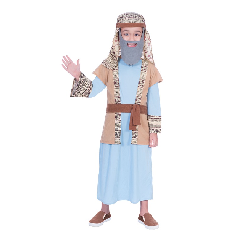 Shepherd Costume with Beard – Kids
