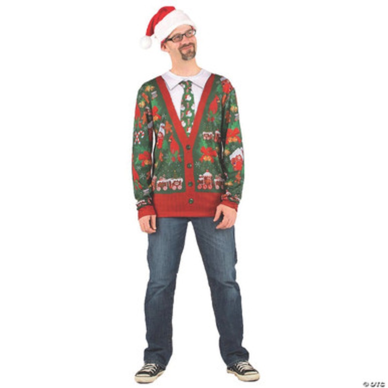 Ugly Christmas Cardigan Adult Sweater Medium