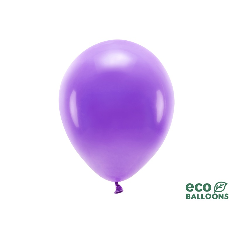 100 eco pastel balloons violet 30cm