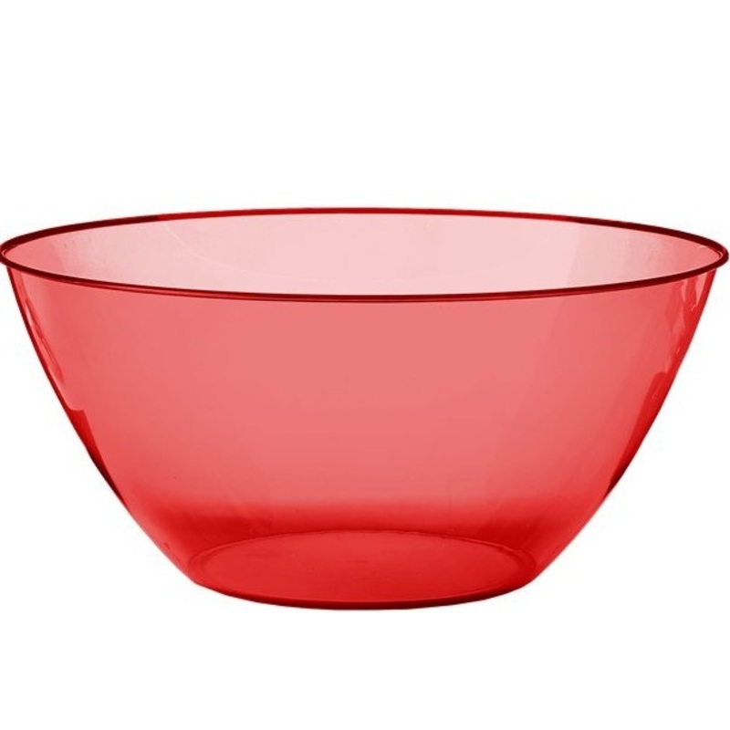 Red plastic bowl 4.7l