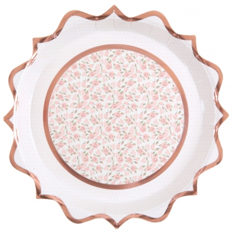 10 ballerina paper plates Arabesque 22.5cm