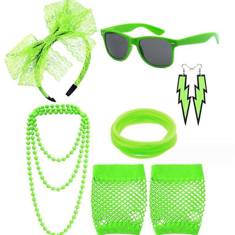 1980’s Accessory Set – Neon Green