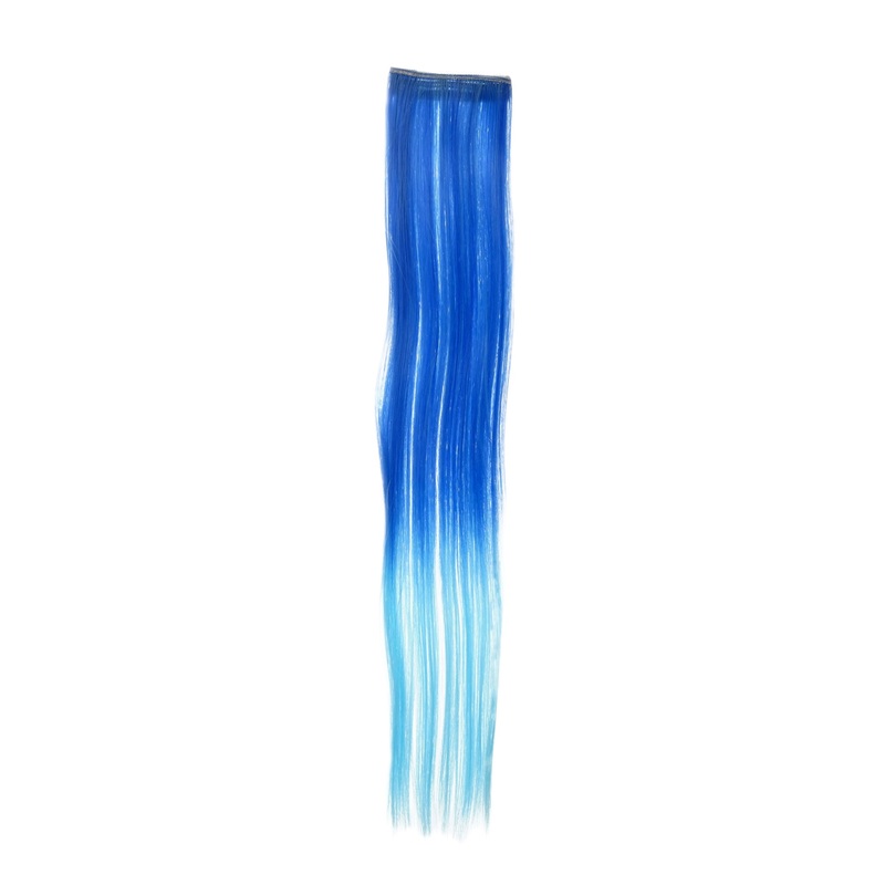 2 Clips Extension Strand Straight 45 cm Ombre Blue YZF-P2S18P-TF2517TTF2513B