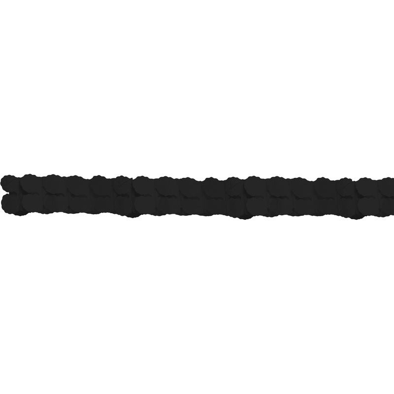 Elegant paper garland black 3.65m