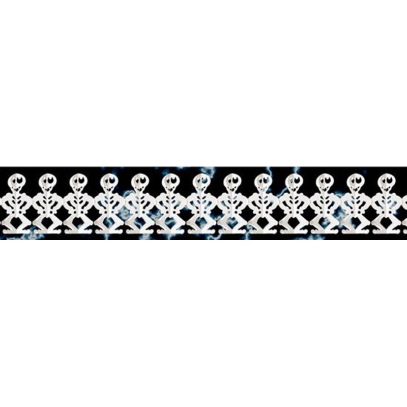 Scary skeleton garland 3m