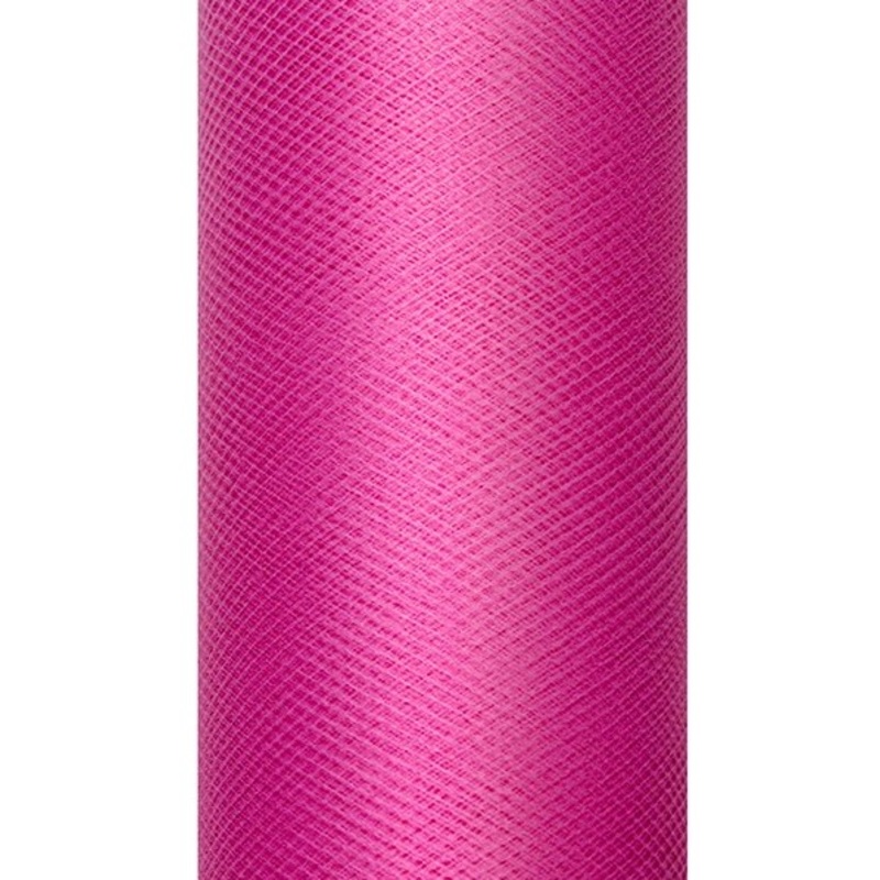 Tulle fabric Luna fuchsia 9m x 15cm