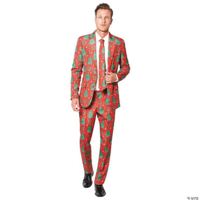Ugly Red Christmas Sweater Novelty Suit Small