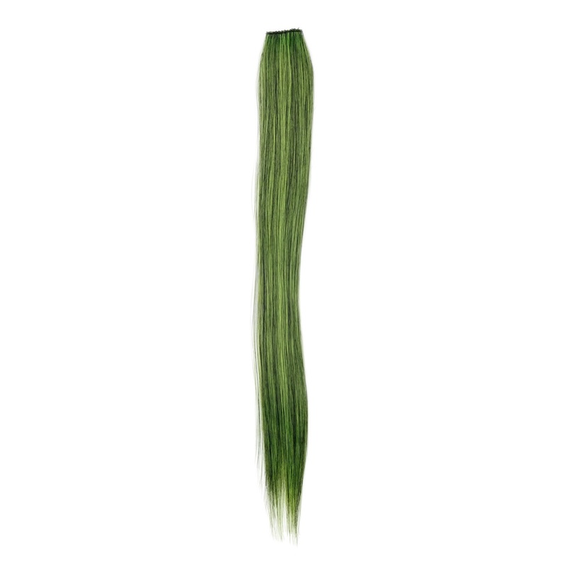 1 Clip-In Extension Strand Straight 45 cm Black-Green-Mix YZF-P1S18-1/TF2106