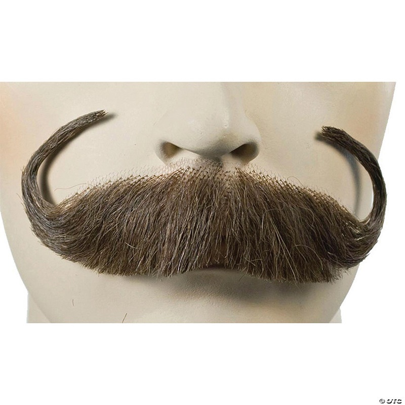 Adults Handlebar Human Hair Mustache