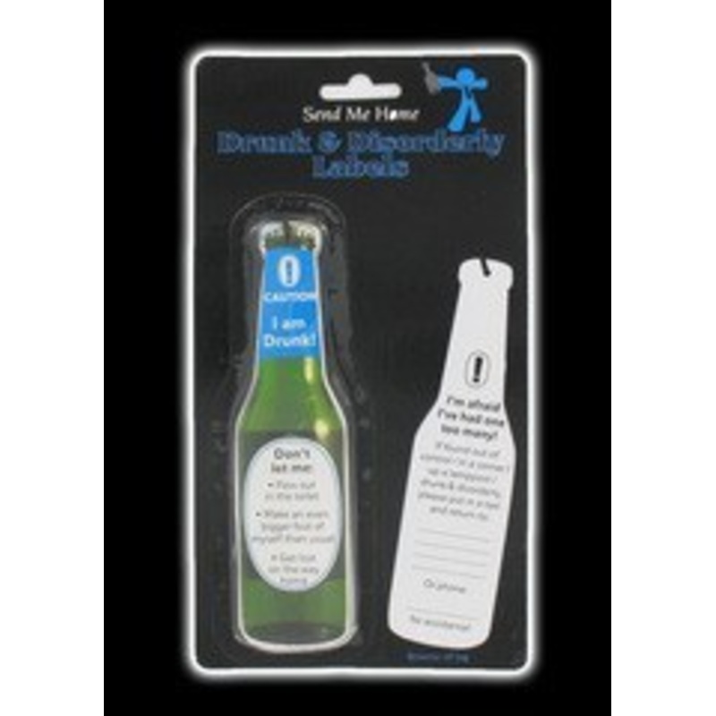 Drunk & Disorderly Labels – 5 Pack