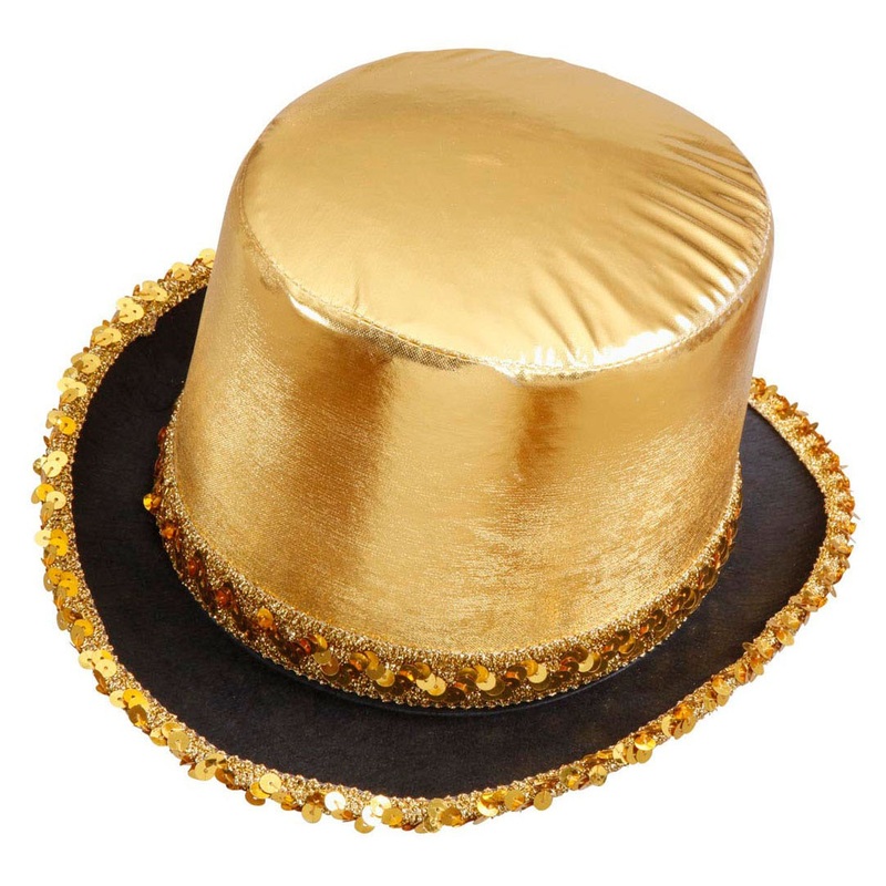 Metallic cylinder gold with sequins