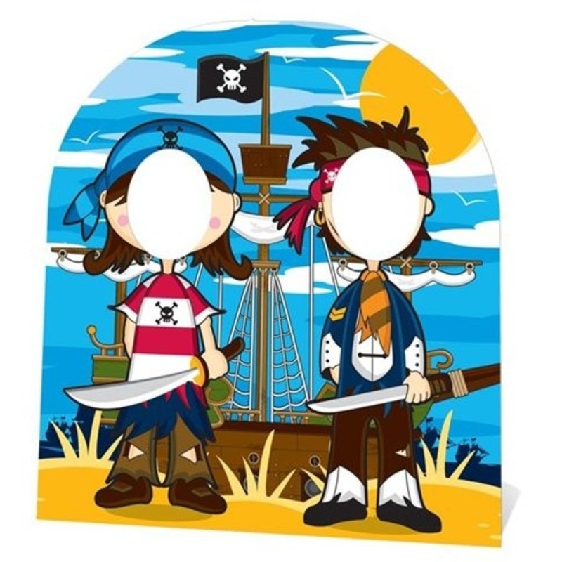 Wild pirate friends photo wall 1.2m