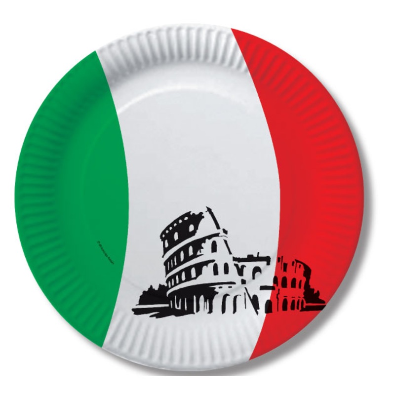 10 Italy party plates 23cm