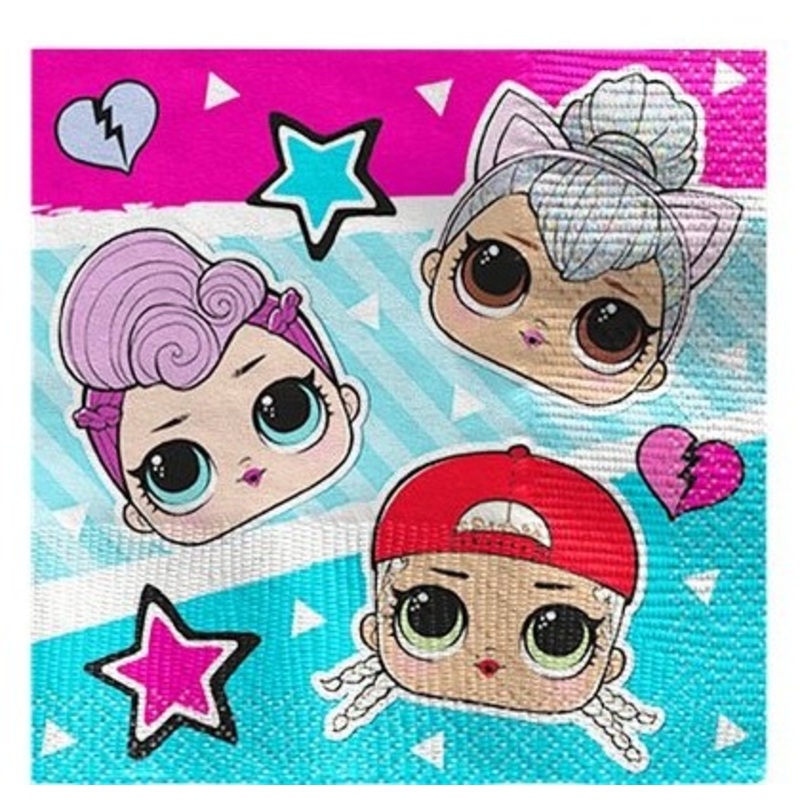 16 LOL Surprise Cocktail napkins 25cm