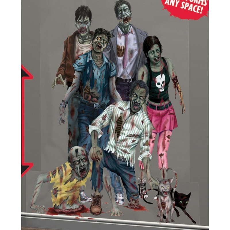 2 Zombie Town Murals 1.65m x 85cm