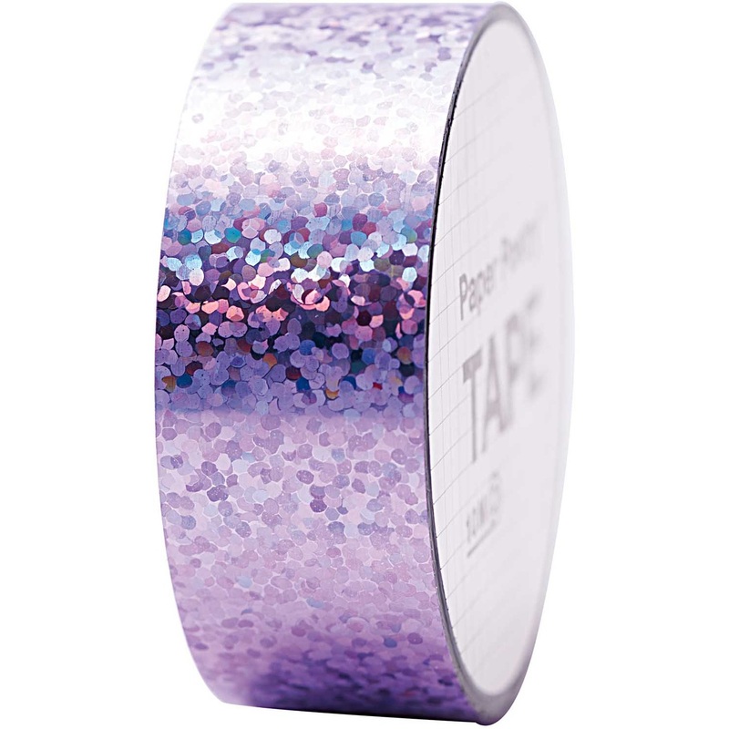 Holographic washi tape purple 10m
